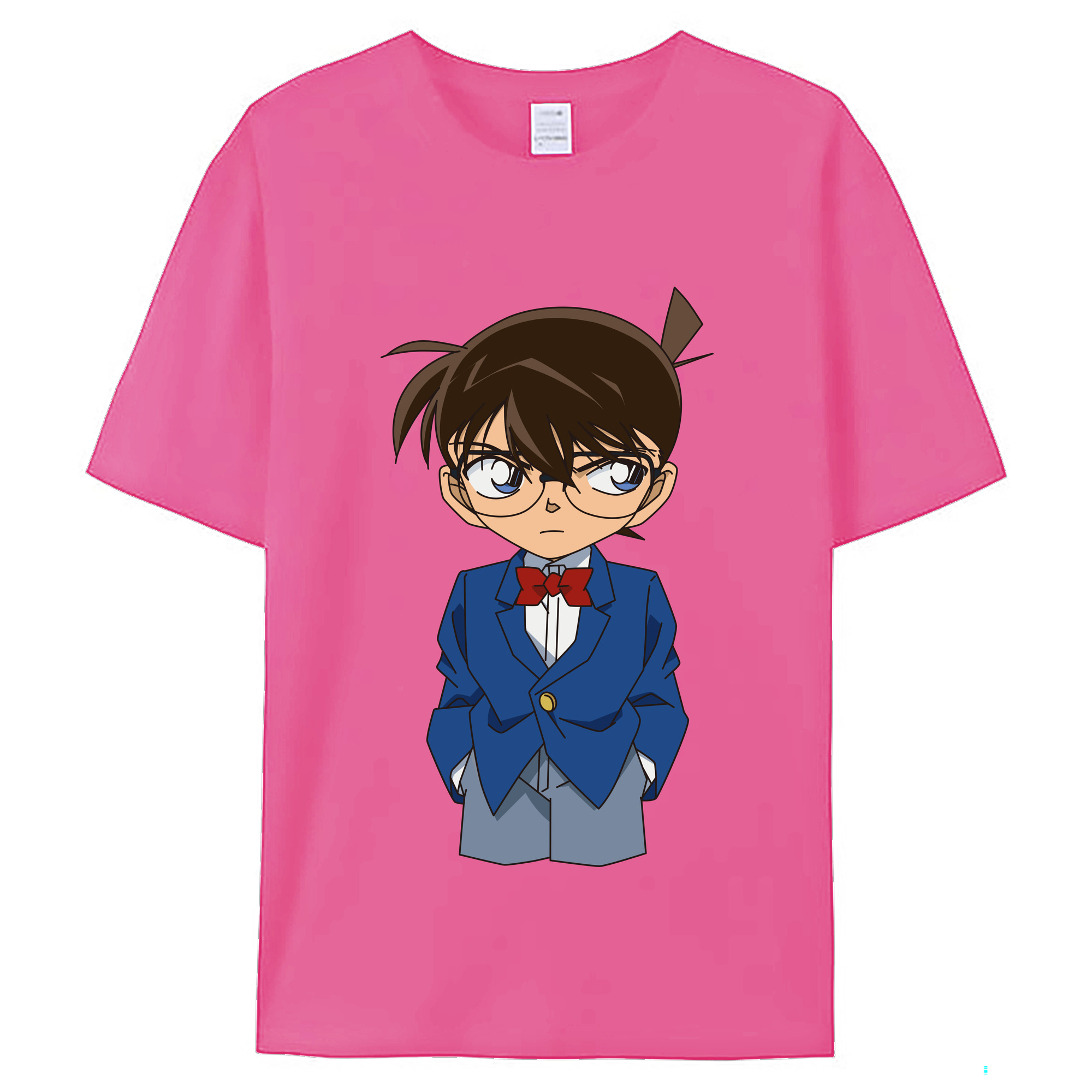 （画像用） 名探偵コナン 江戸川 コナン Detective Conan Conan Edogawa レディースカジュアルプリントTシャツ（綿100％）